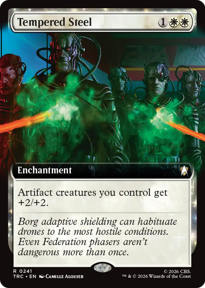 Tempered Steel (Extended Art) [Star Trek Commander] Magic: The Gathering