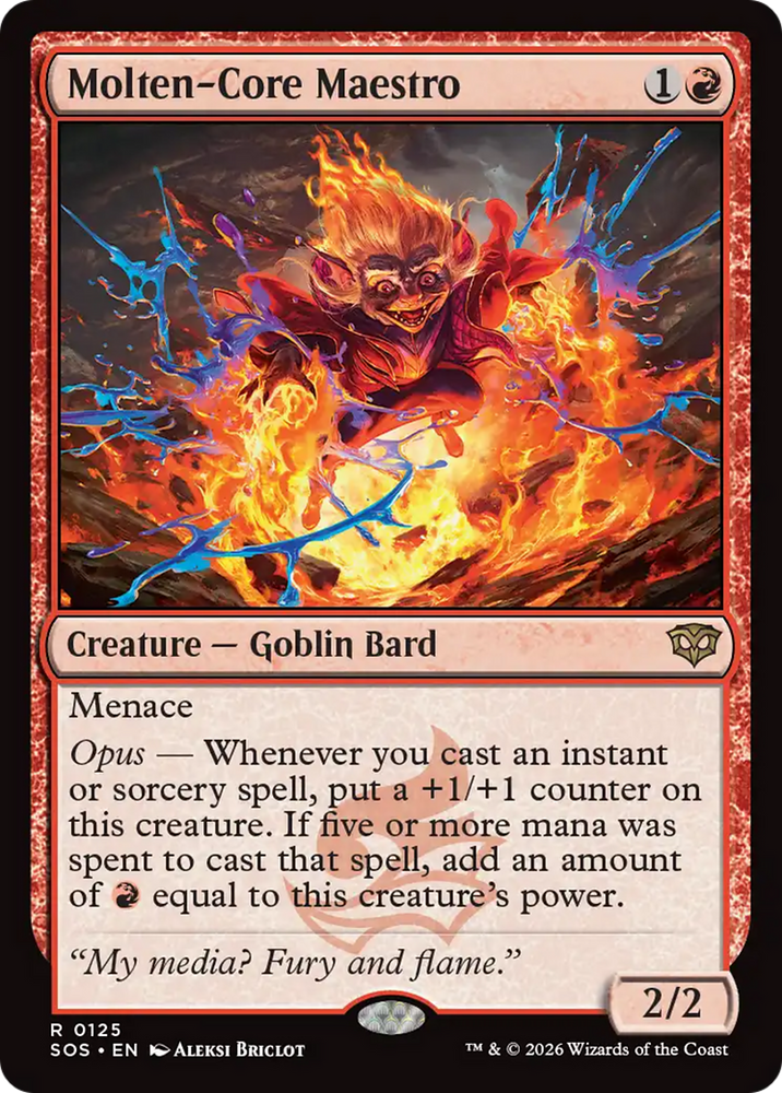 Molten-Core Maestro [Secrets of Strixhaven] Magic: The Gathering