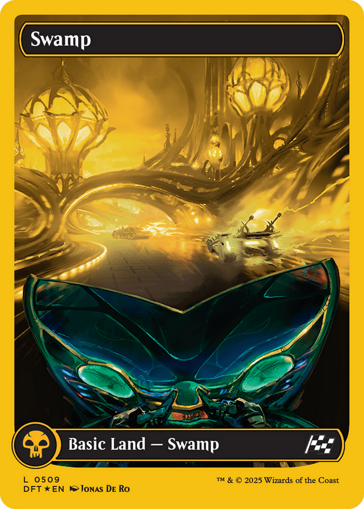 Swamp (0509) (First-Place Foil) [Aetherdrift] Magic: The Gathering