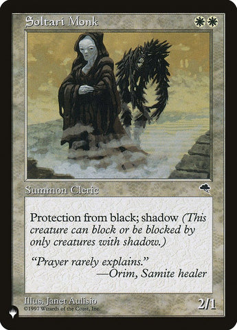 Soltari Monk [The List] Magic: The Gathering