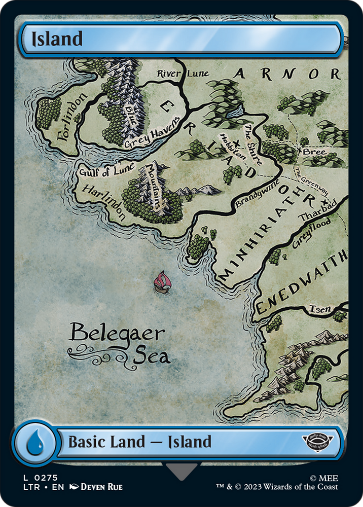Island (275) [The Lord of the Rings: Tales of Middle-Earth] Magic: The Gathering