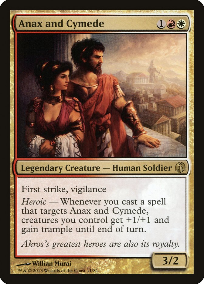 Anax and Cymede [Duel Decks: Heroes vs. Monsters] Magic: The Gathering