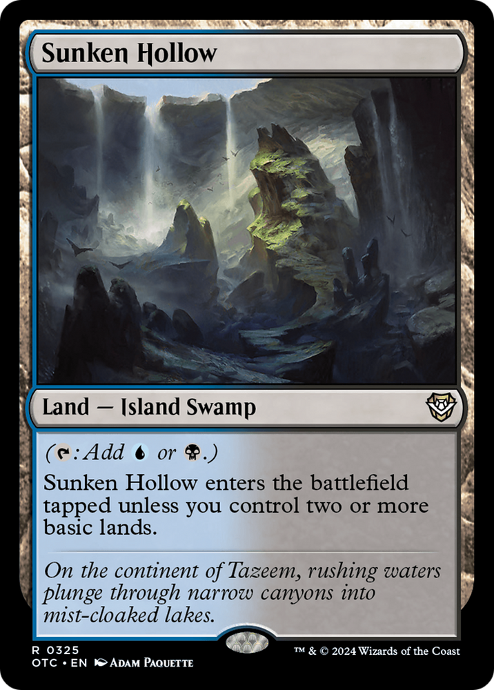 Sunken Hollow [Outlaws of Thunder Junction Commander] Magic: The Gathering