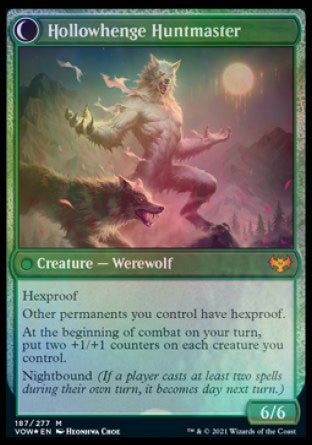 Avabruck Caretaker // Hollowhenge Huntmaster [Innistrad: Crimson Vow Prerelease Promos] Magic: The Gathering