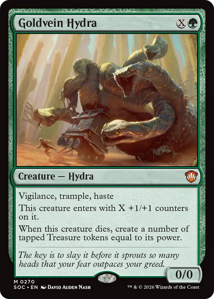 Goldvein Hydra [Secrets of Strixhaven Commander] Magic: The Gathering
