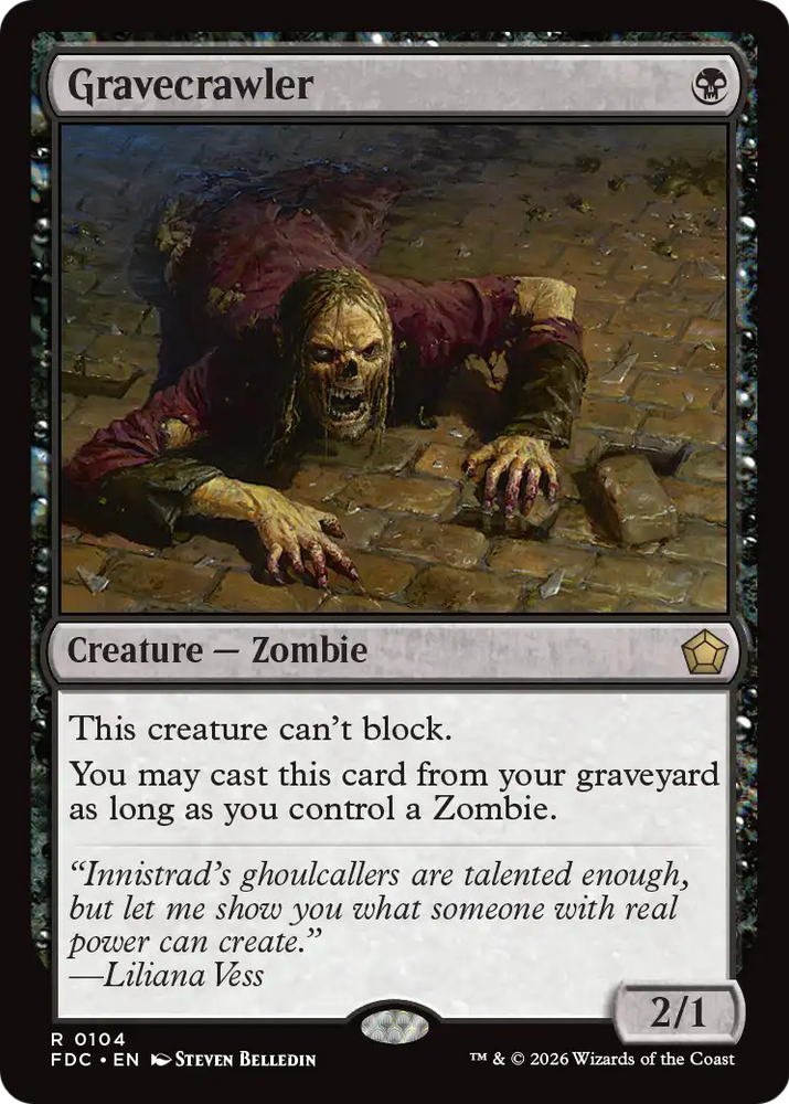 Gravecrawler [Foundations Commander] Magic: The Gathering