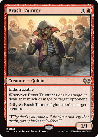 Brash Taunter [Duskmourn: House of Horror Commander] Magic: The Gathering