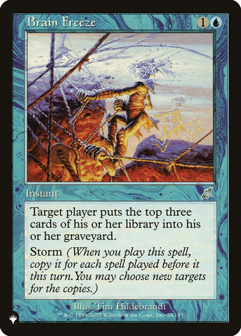 Brain Freeze [The List] Magic: The Gathering
