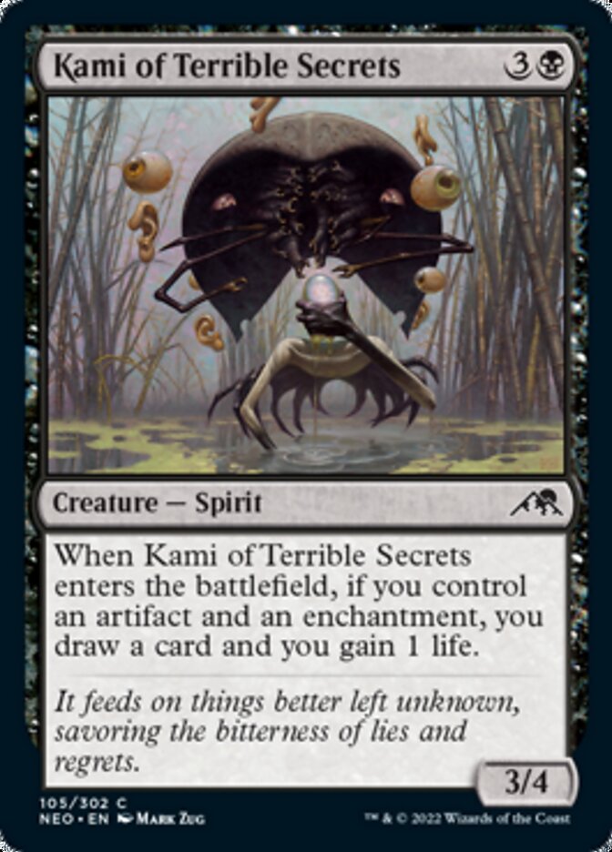 Kami of Terrible Secrets [Kamigawa: Neon Dynasty] Magic: The Gathering