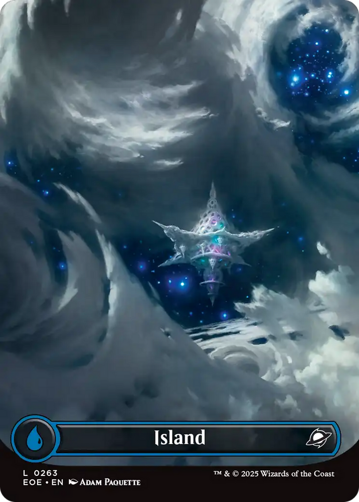 Island (0263) (Borderless) [Edge of Eternities] Magic: The Gathering