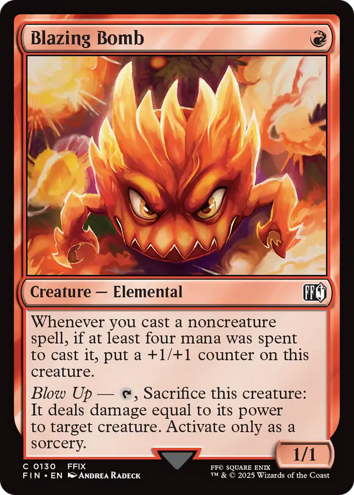 Blazing Bomb [FINAL FANTASY] Magic: The Gathering