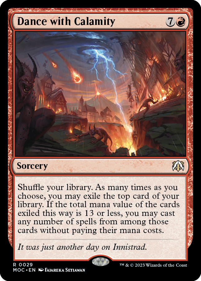 Dance with Calamity [March of the Machine Commander] Magic: The Gathering
