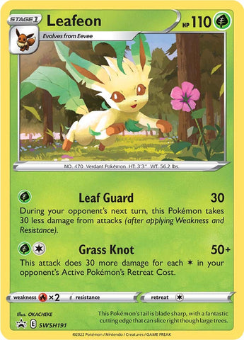 Leafeon (SWSH191) [Sword & Shield: Black Star Promos] Pokémon