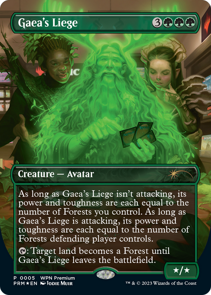 Gaea's Liege (Borderless) [Wizards Play Network 2024] Magic: The Gathering