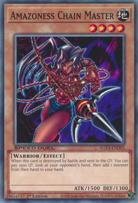 Amazoness Chain Master [SGX3-END05] Common Yu-Gi-Oh!