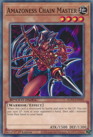 Amazoness Chain Master [SGX3-END05] Common Yu-Gi-Oh!