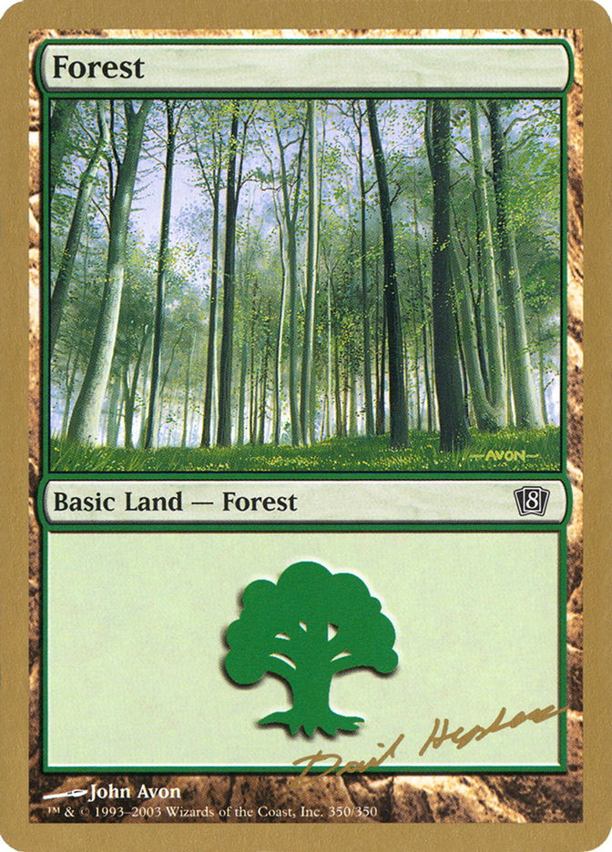 Forest (dh350) (Dave Humpherys) [World Championship Decks 2003] Magic: The Gathering