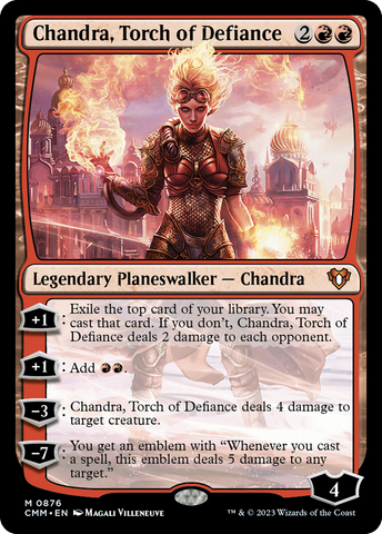Chandra, Torch of Defiance [Commander Masters] Magic: The Gathering