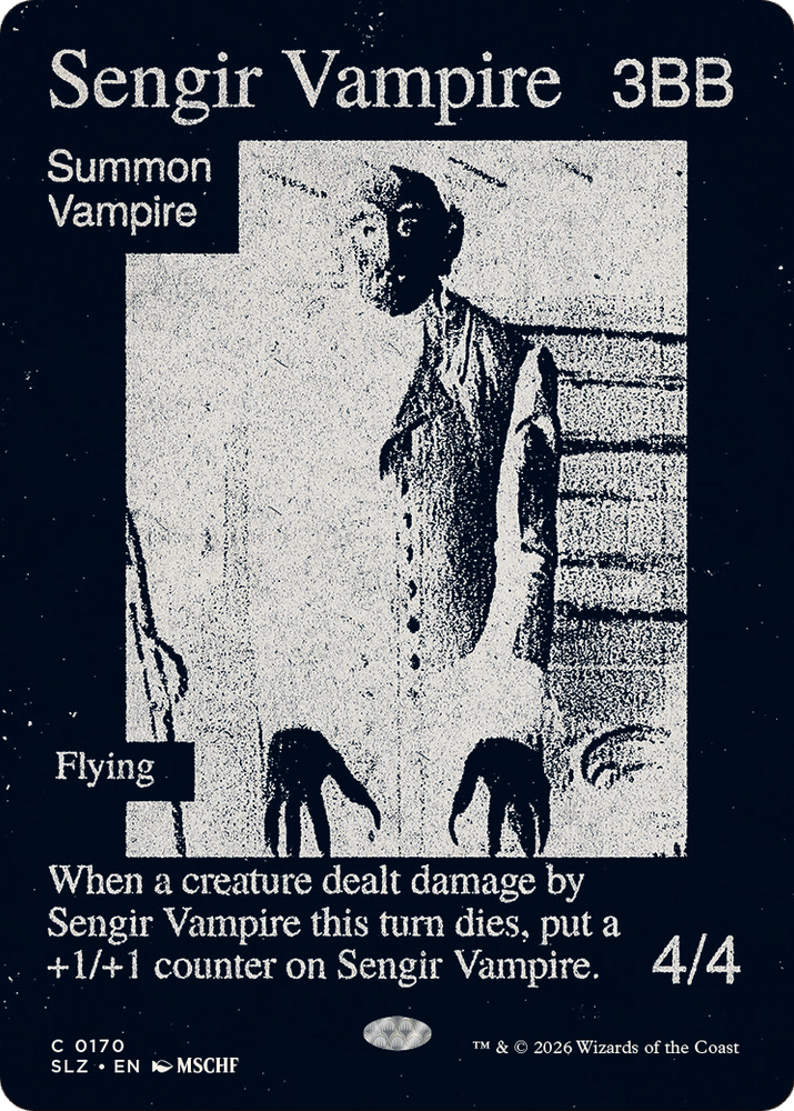 Sengir Vampire (0170) [Secret Lair x MSCHF: The Zeta Set] Magic: The Gathering