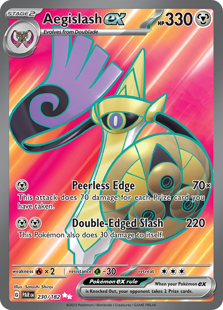 Aegislash ex (230/182) [Scarlet & Violet: Paradox Rift] Pokémon
