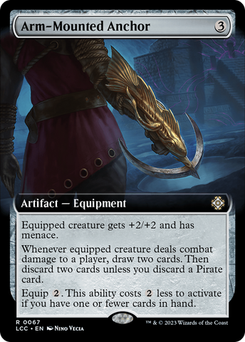 Arm-Mounted Anchor (Extended Art) [The Lost Caverns of Ixalan Commander] Magic: The Gathering