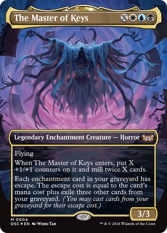 The Master of Keys (Borderless) [Duskmourn: House of Horror Commander] Magic: The Gathering
