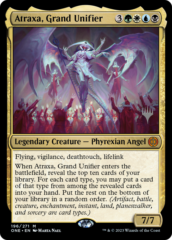 Atraxa, Grand Unifier (Promo Pack) [Phyrexia: All Will Be One Promos] Magic: The Gathering