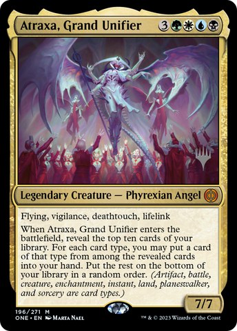 Atraxa, Grand Unifier (Promo Pack) [Phyrexia: All Will Be One Promos] Magic: The Gathering