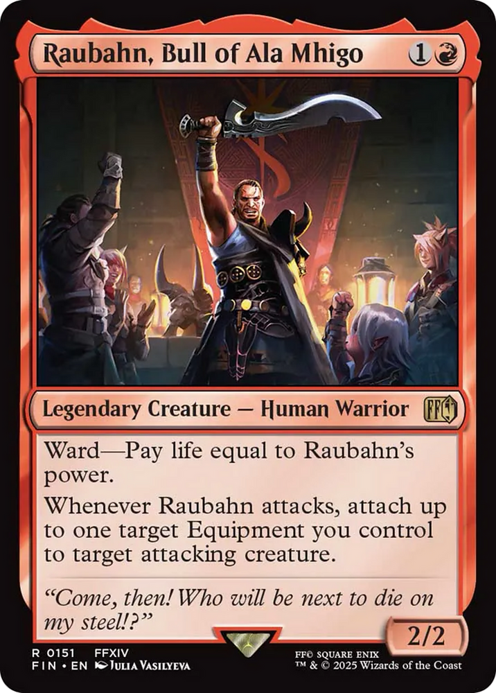 Raubahn, Bull of Ala Mhigo [FINAL FANTASY] Magic: The Gathering