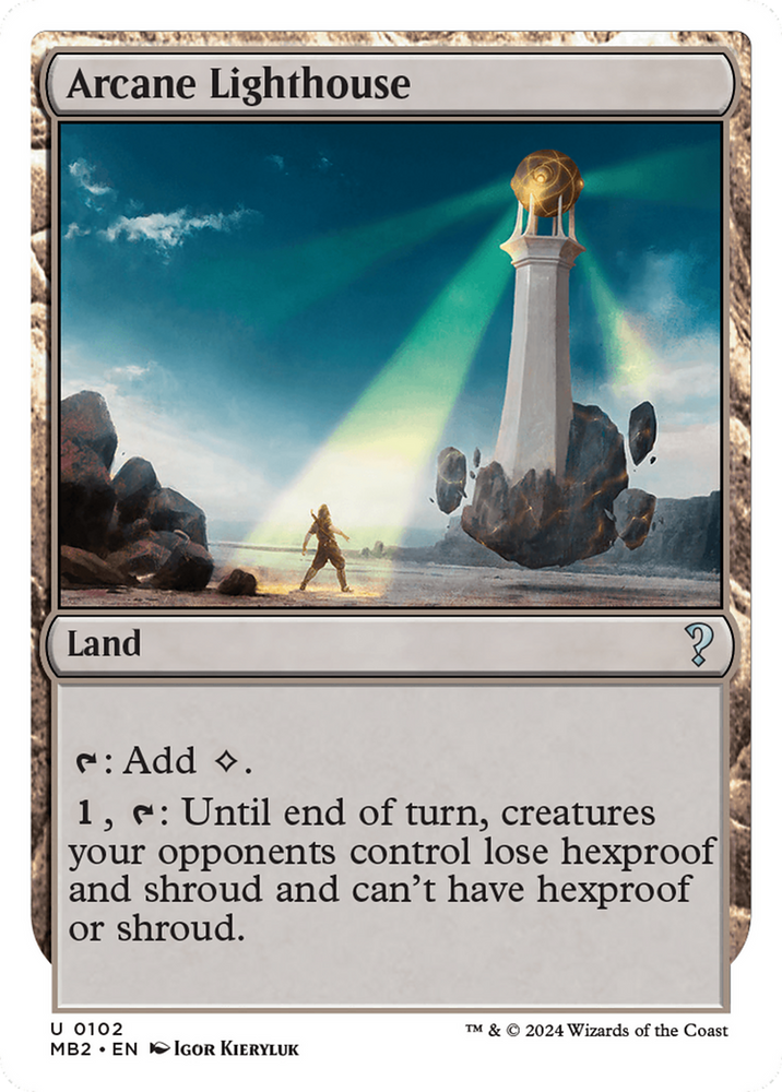 Arcane Lighthouse (White Border) [Mystery Booster 2] Magic: The Gathering