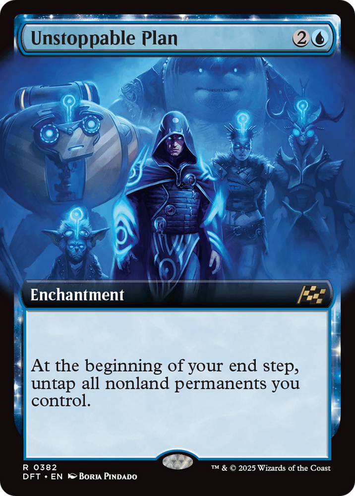 Unstoppable Plan (Extended Art) [Aetherdrift] Magic: The Gathering