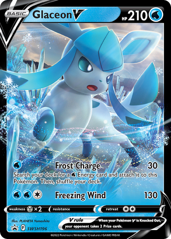 Glaceon V (SWSH196) [Sword & Shield: Black Star Promos] Pokémon