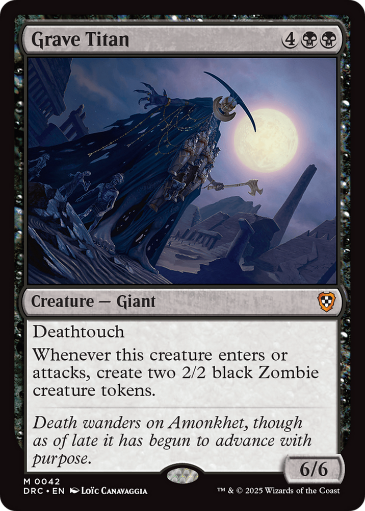 Grave Titan [Aetherdrift Commander] Magic: The Gathering
