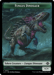 Fungus Dinosaur // Gnome Soldier Double-Sided Token [The Lost Caverns of Ixalan Tokens] Magic: The Gathering