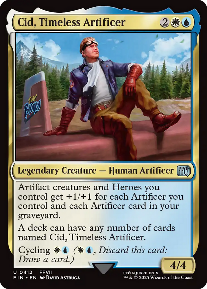 Cid, Timeless Artificer (0412) [FINAL FANTASY] Magic: The Gathering