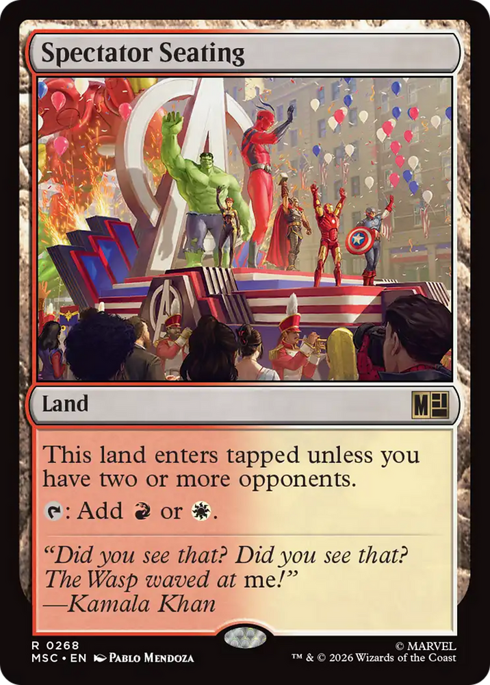 Spectator Seating [Marvel Super Heroes Commander] Magic: The Gathering