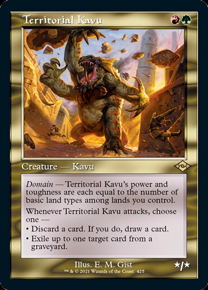 Territorial Kavu (Retro Foil Etched) [Modern Horizons 2] Magic: The Gathering