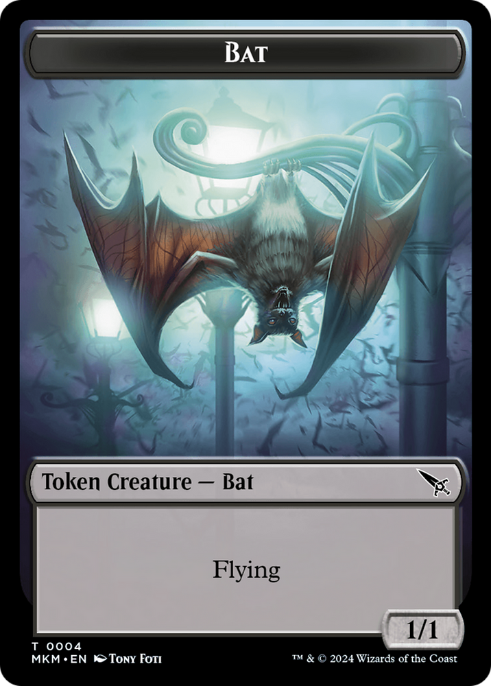 Detective // Bat Double-Sided Token [Murders at Karlov Manor Tokens] Magic: The Gathering