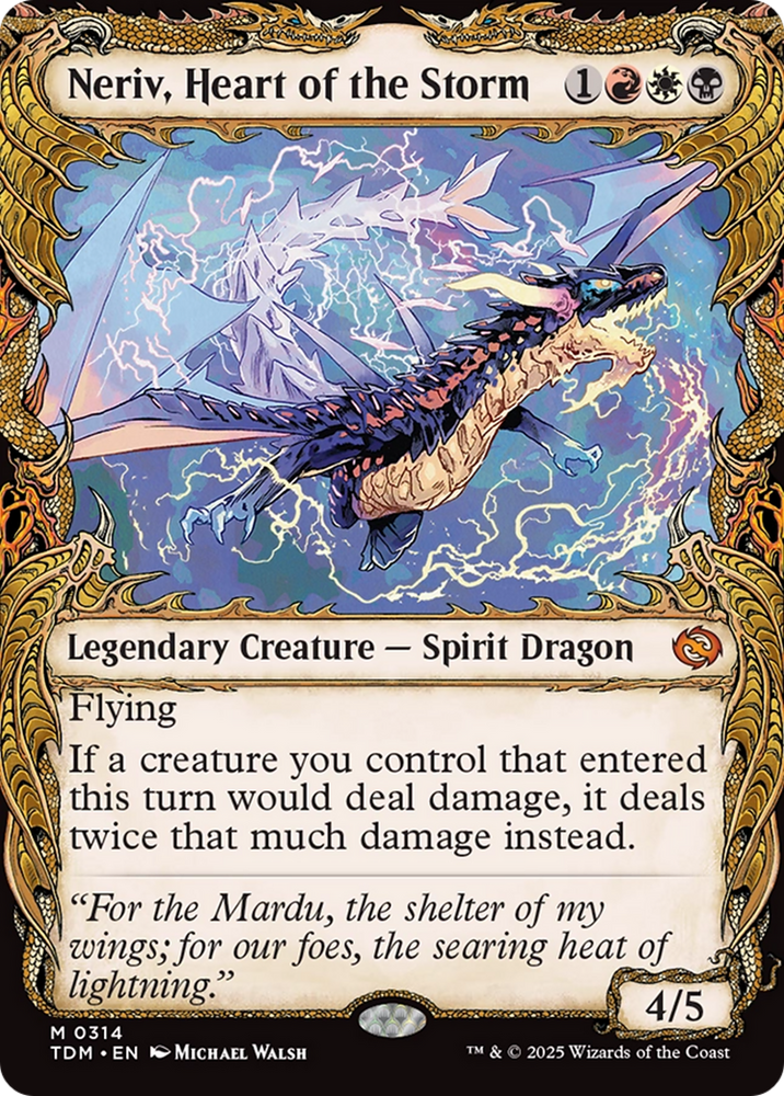 Neriv, Heart of the Storm (Showcase) [Tarkir: Dragonstorm] Magic: The Gathering