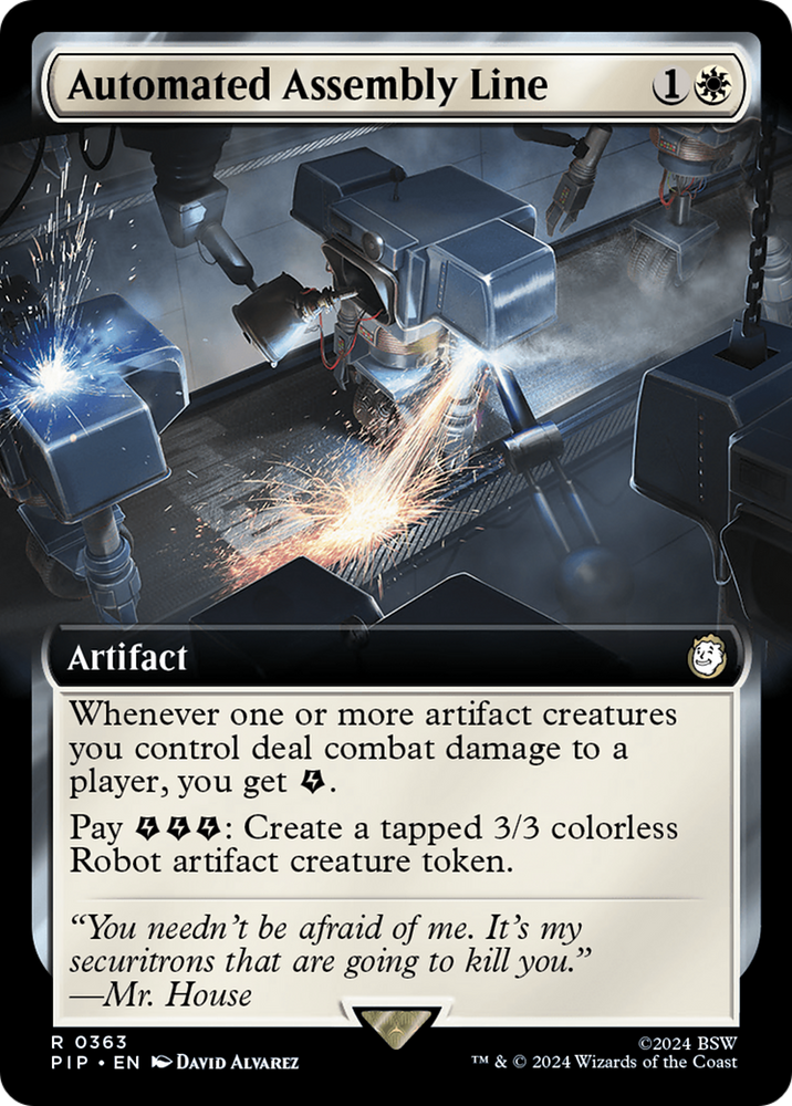 Automated Assembly Line (Extended Art) [Fallout] Magic: The Gathering