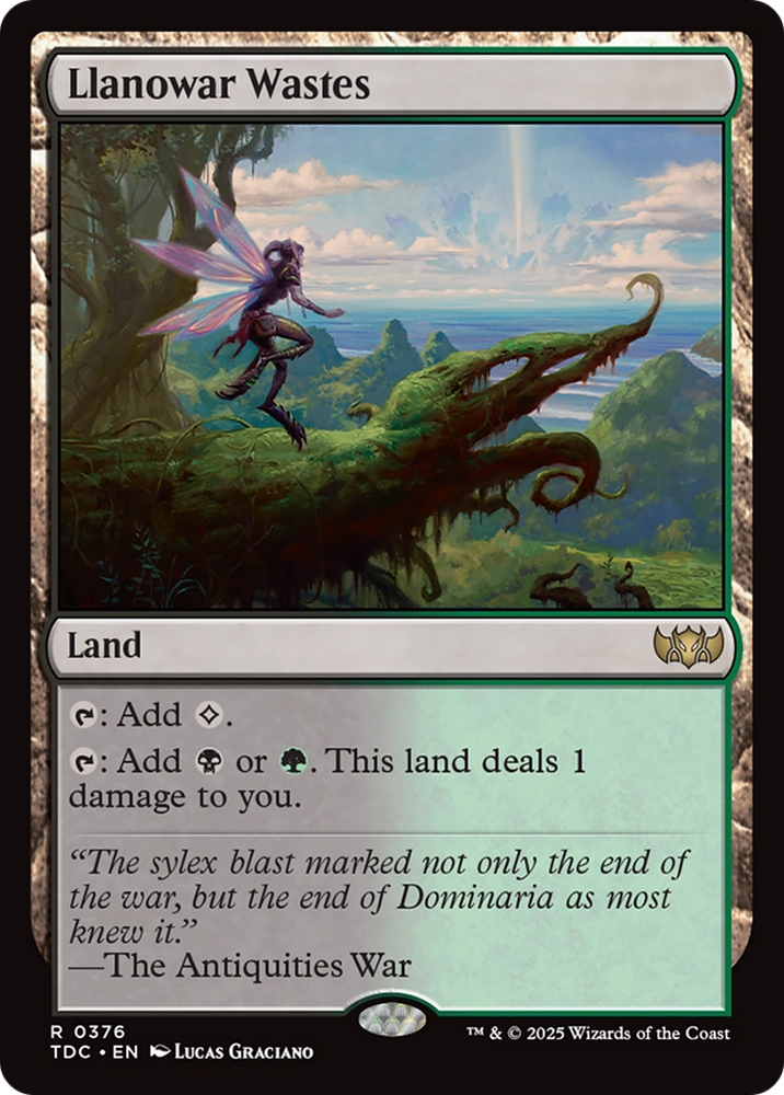Llanowar Wastes [Tarkir: Dragonstorm Commander] Magic: The Gathering