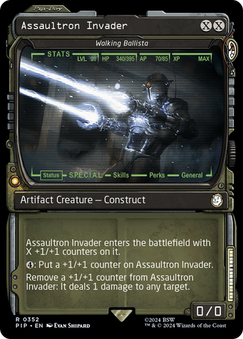 Assaultron Invader - Walking Ballista (Showcase) [Fallout] Magic: The Gathering