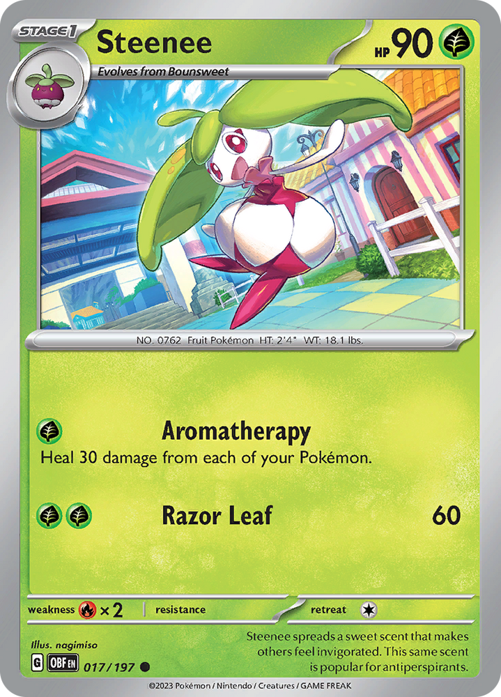 Steenee (017/197) [Scarlet & Violet: Obsidian Flames] Pokémon