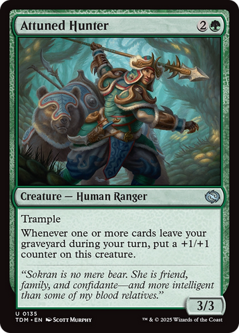 Attuned Hunter [Tarkir: Dragonstorm] Magic: The Gathering