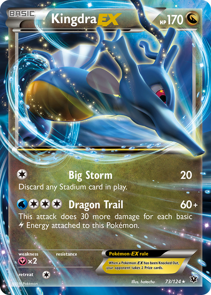 Kingdra EX (73/124) [XY: Fates Collide] Pokémon