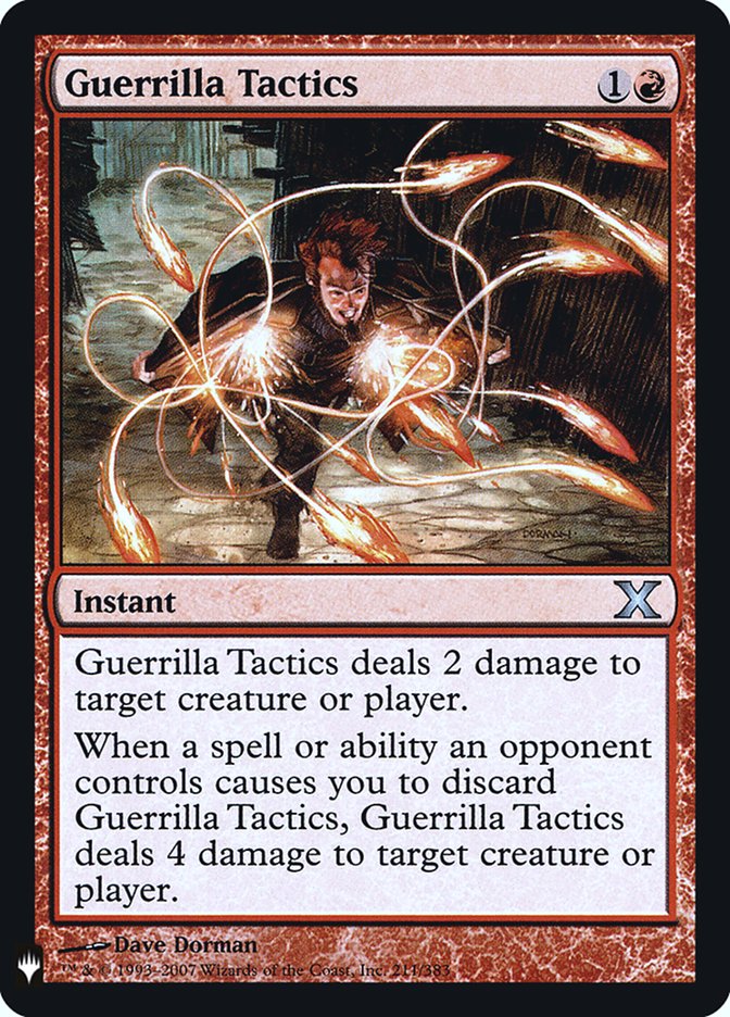 Guerrilla Tactics [Mystery Booster] Magic: The Gathering
