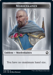 Dog Illusion // Mordenkainen Emblem Double-Sided Token [Dungeons & Dragons: Adventures in the Forgotten Realms Tokens] Magic: The Gathering