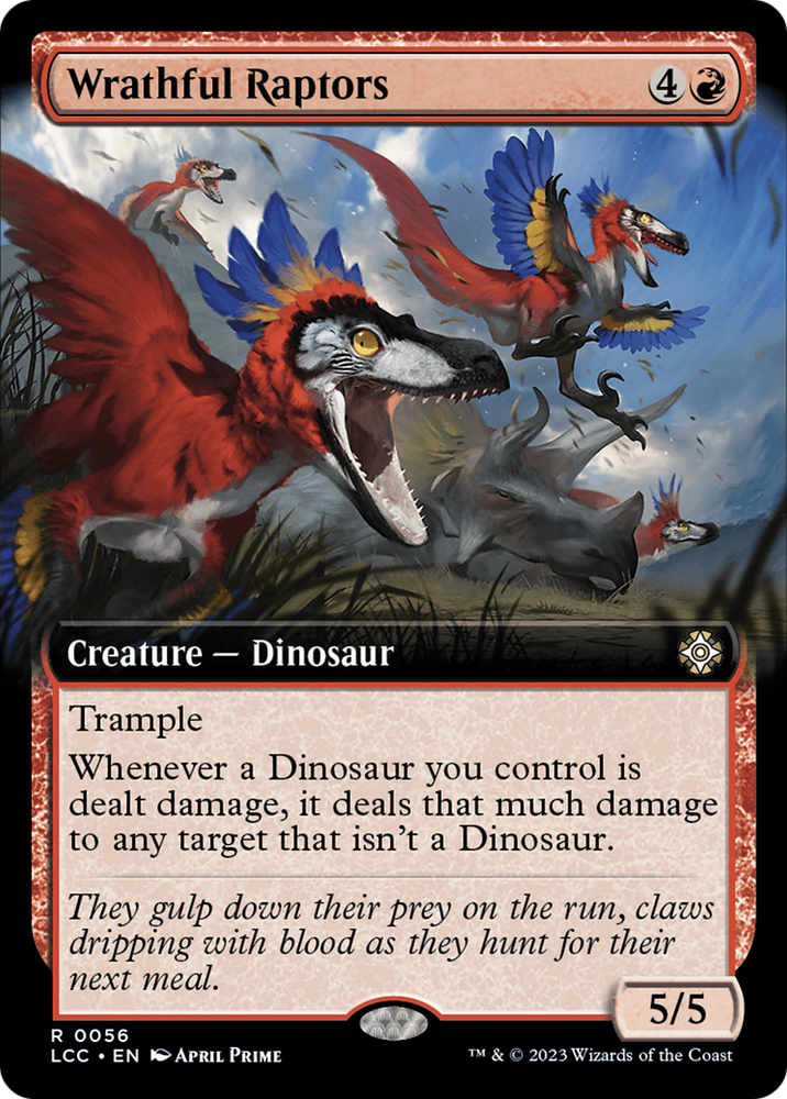 Wrathful Raptors (Extended Art) [The Lost Caverns of Ixalan Commander] Magic: The Gathering