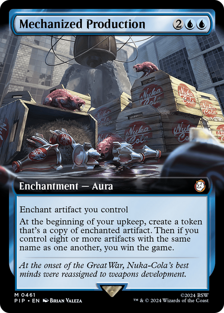 Mechanized Production (Extended Art) [Fallout] Magic: The Gathering