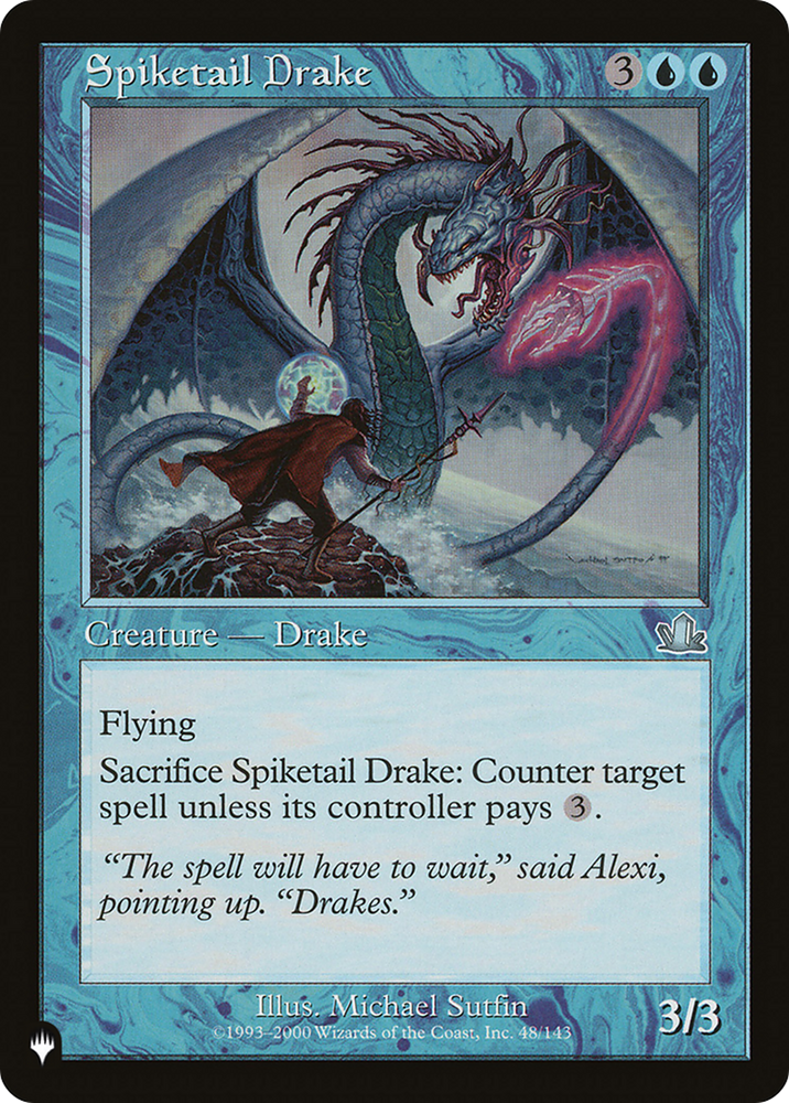 Spiketail Drake [The List] Magic: The Gathering